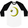 gay pride star and crescent 3/4 Sleeve Shirt