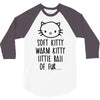 weird kitty 3/4 Sleeve Shirt