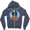lone wolf Zipper Hoodie