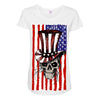 july 4th skull Maternity Scoop Neck T-shirt