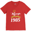 kings are born in 1985 V-Neck Tee
