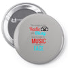 THE SONGS ON THE RADIO Pin-back button