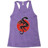 sun dragon with pearl   black red white Racerback Tank
