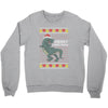 ugly dinosaur merry christmas Crewneck Sweatshirt