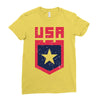 land of the free Ladies Fitted T-Shirt