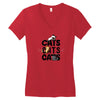cats cats cats Women's V-Neck T-Shirt