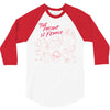 Women's March The Present is Female 3/4 Sleeve Shirt