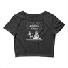 christmas funny dog &amp; snowman Crop Top