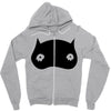 black owl Zipper Hoodie