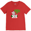 heapy new year funny santa claus christmas V-Neck Tee