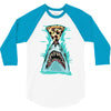pizza shark graphic 3/4 Sleeve Shirt
