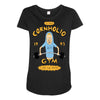 cornholio's gym Maternity Scoop Neck T-shirt