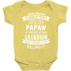 Super Cool Papaw Of A Freaking Awesome Grandson Baby Onesie