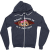 April Peeking Out Baby Girl Zipper Hoodie