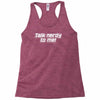 talk nerdy to me Racerback Tank
