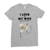 i love when my wife lets me buy another bike Ladies Fitted T-Shirt