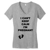 I Can't Keep Calm I'm Pregnant Women's V-Neck T-Shirt