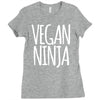 vegan ninja Ladies Fitted T-Shirt