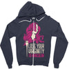 hair stylist virginity Zipper Hoodie