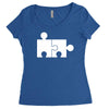 rude jigsaw ideal birthday present or gift Women's Triblend Scoop T-shirt