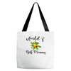 world's best mommy with flowers Tote Bags