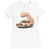 muscle car Ladies Fitted T-Shirt
