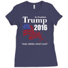 trump 2016 election make america great again Ladies Fitted T-Shirt