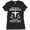 Property Of Honnouji Athletics Dept Ladies Fitted T-Shirt