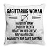 Sagittarius Woman Throw Pillow