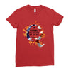 American Flag Q Fire Ladies Fitted T-Shirt