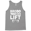 bro do you even lift baseball raglan Tank Top