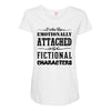 i am too emotionally attached to fictional characters Maternity Scoop Neck T-shirt