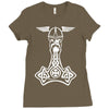 thorshammer mj&ouml;lnir odin wikinger germanen Ladies Fitted T-Shirt