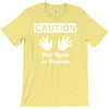caution! jazz handsfunny jazz dance comic boogie camp trumpet T-Shirt