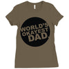 world's okayest dad Ladies Fitted T-Shirt