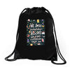 we lose ourselves in books Drawstring Bags