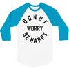 donut worry be happy 3/4 Sleeve Shirt