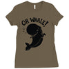 oh whale! Ladies Fitted T-Shirt