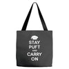 stay puft and carry on Tote Bags
