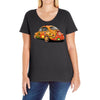 sixties vw beetle, ideal gift or birthday present Ladies Curvy T-Shirt