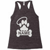 personalized paw halo Racerback Tank