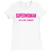 superwoman fighting diabetes Ladies Fitted T-Shirt