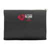 love and a dog life Accessory Pouches