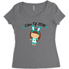 class o f 2018 cool girl Women's Triblend Scoop T-shirt