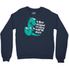 t rex skipped too many arm days Crewneck Sweatshirt