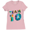 team 10 colorful Ladies Fitted T-Shirt