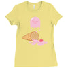 ice cream ghost Ladies Fitted T-Shirt