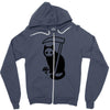 grim kitty Zipper Hoodie