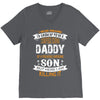 Super Cool Daddy Of A Freaking Awesome Son V-Neck Tee