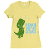 reach for the stars Ladies Fitted T-Shirt